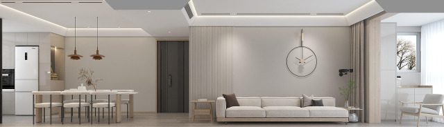 residential living room clean